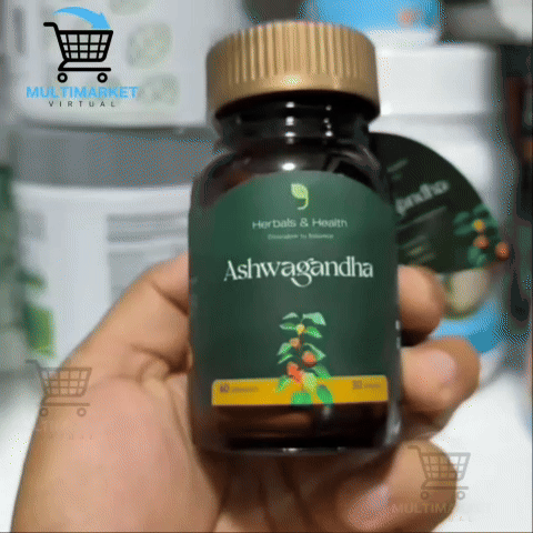 ASHWAGANDHA HERBALS HEALTH 60 CÁPSULAS – RELAJACIÓN Y CONTROL DEL ESTRÉS – ENVÍO GRATIS 🇬🇹 🚗