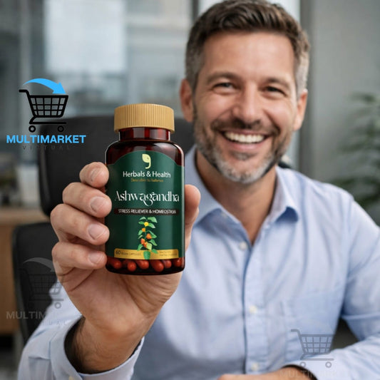 ASHWAGANDHA HERBALS HEALTH 60 CÁPSULAS – RELAJACIÓN Y CONTROL DEL ESTRÉS – ENVÍO GRATIS 🇬🇹 🚗